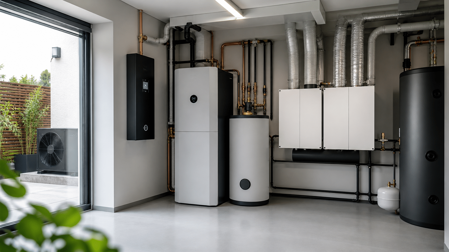 Modern Heat Pump Installation